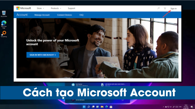 Hướng dẫn chi tiết cách tạo tài khoản Microsoft